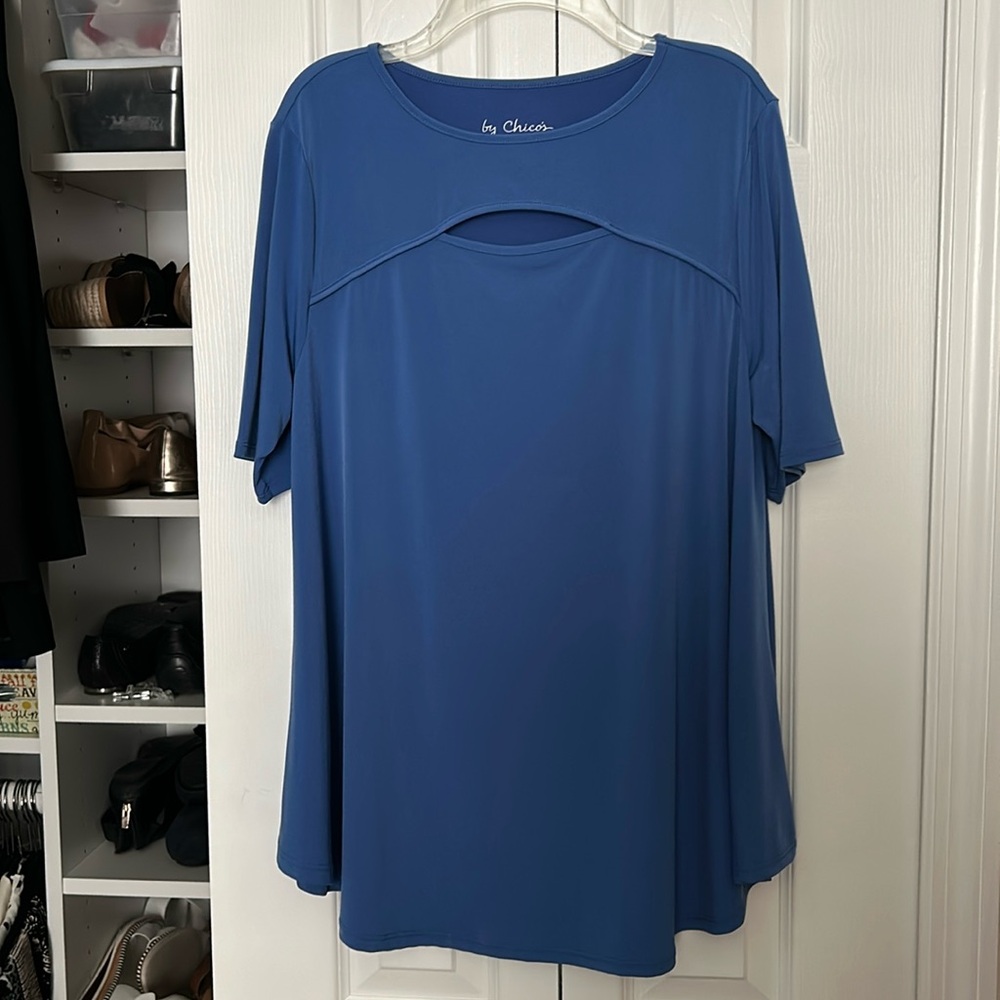 Chico’s Periwinkle Blue Blouse
